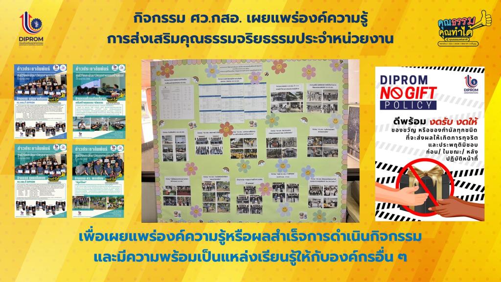 การดำเนินการขับเคลื่อนองค์กรคุณธรรม จริยธรรม ประจำปี 2568